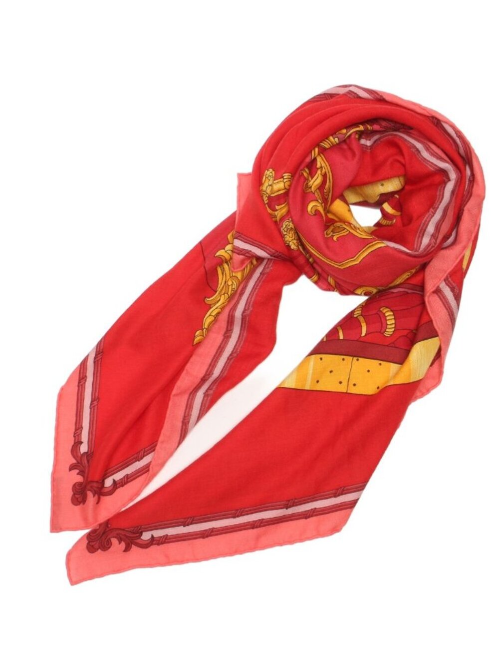 Hermes Large Shawl Scarf Grand Carrosse Povr Vn Ambassadeur Ambassador's Great